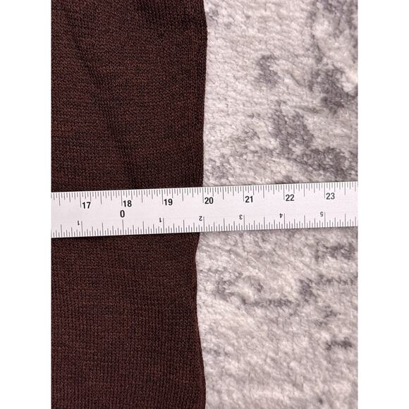 St John Top Large Womens Santana Knit Brown Sweater Tank Shell Mock - Picture 5 of 7